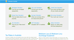 Desktop Screenshot of calculatorsaustralia.com.au
