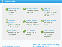 Tablet Screenshot of calculatorsaustralia.com.au